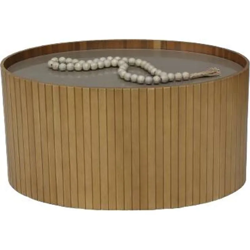 Mesa De Centro Luna Oval Tampo Vidro Fendi Claro - Nacional Decoracoes