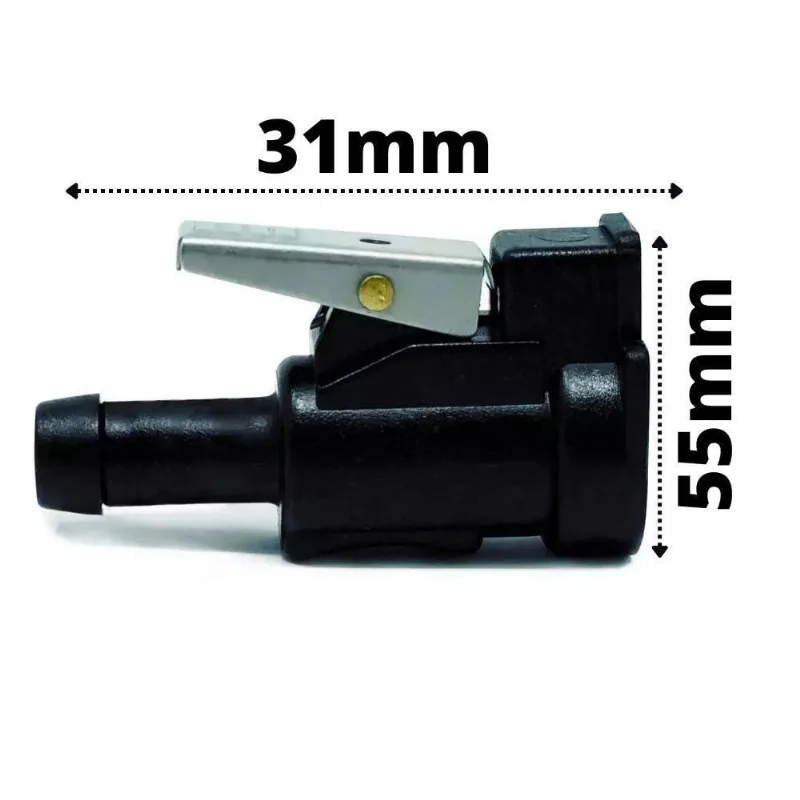 Conector Fêmea Para Mangueira De Combústivel Motor Popa 3/8'