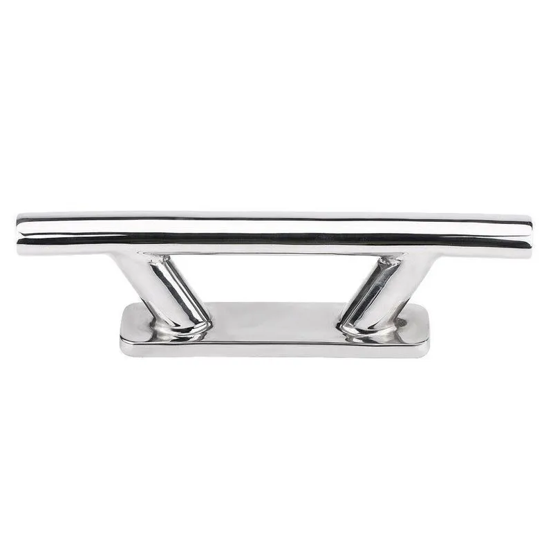 Cunho Plano Deck Cais Reforçado Em Aço Inox 200mm