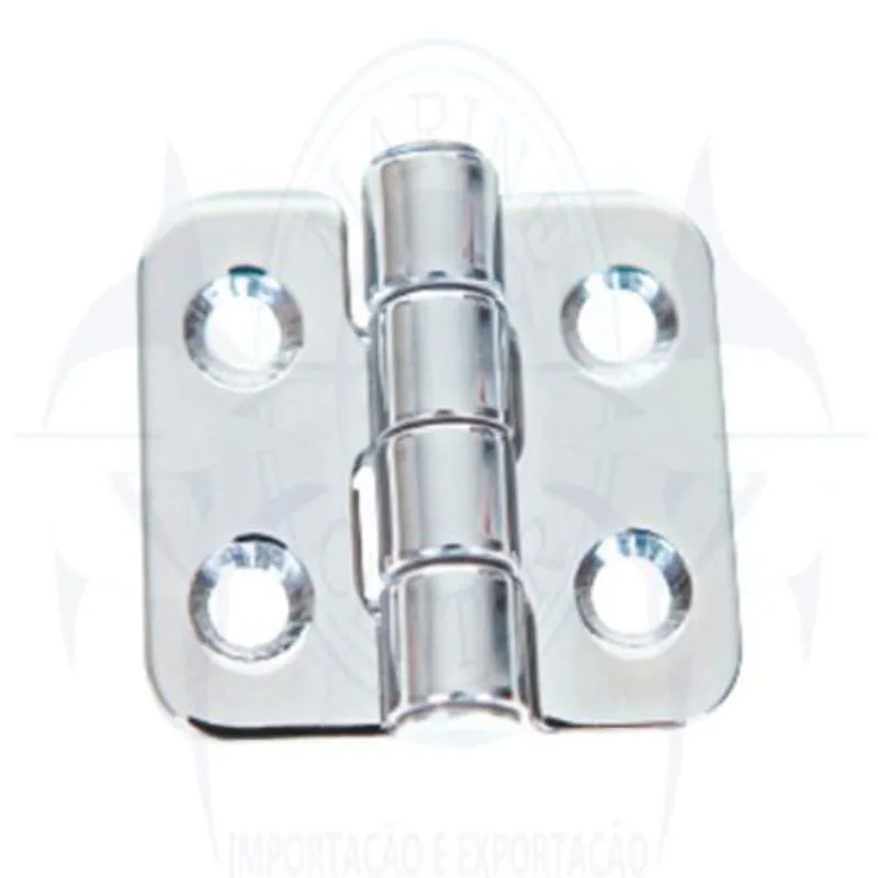 Dobradiça Em Aço Inox 316 Com 4 Furos 2mm