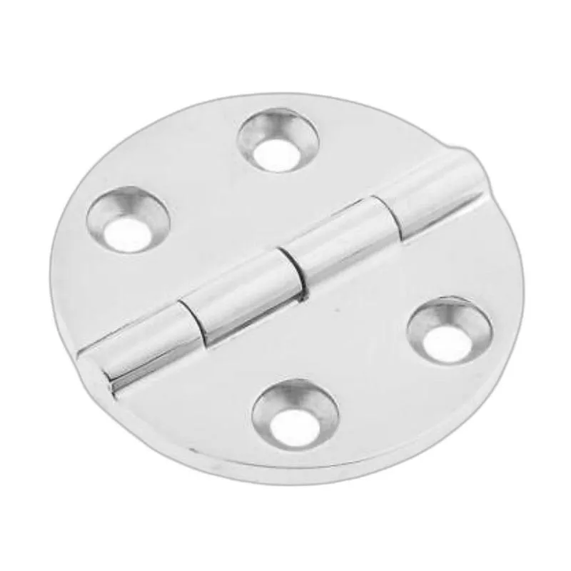 Dobradiça Em Aço Inox Redonda 64 X 64 X 4mm