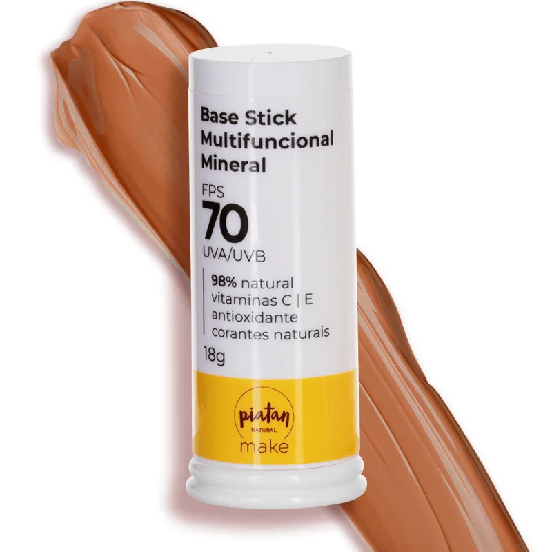 Base Stick Mineral FPS70 18g Bege Escuro Piatan