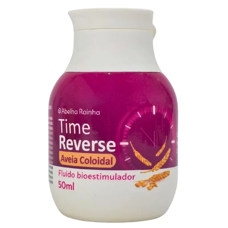 Fluido Facial Bioestimulador De Colageno E Elastina Aveia Coloidal 25+ Time Reverse Abelha Rainha 50ml