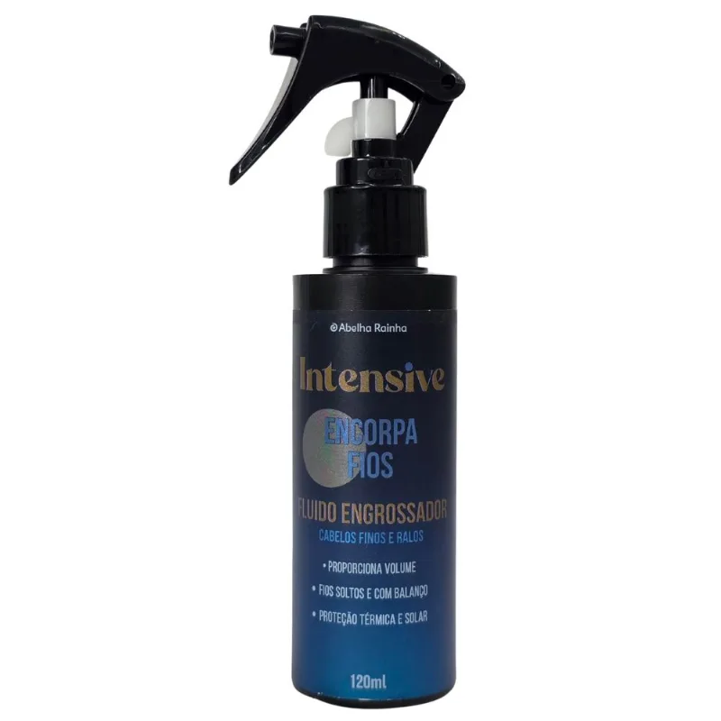 Fluido Engrossador De Cabelos Finos E Ralos Intensive Abelha Rainha 120ml - Abelha Rainha