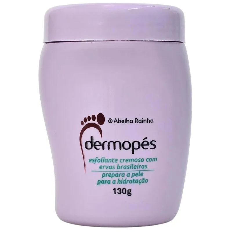 Esfoliante Para Os Pés Com Ervas Brasileiras Dermopés Abelha Rainha 130g