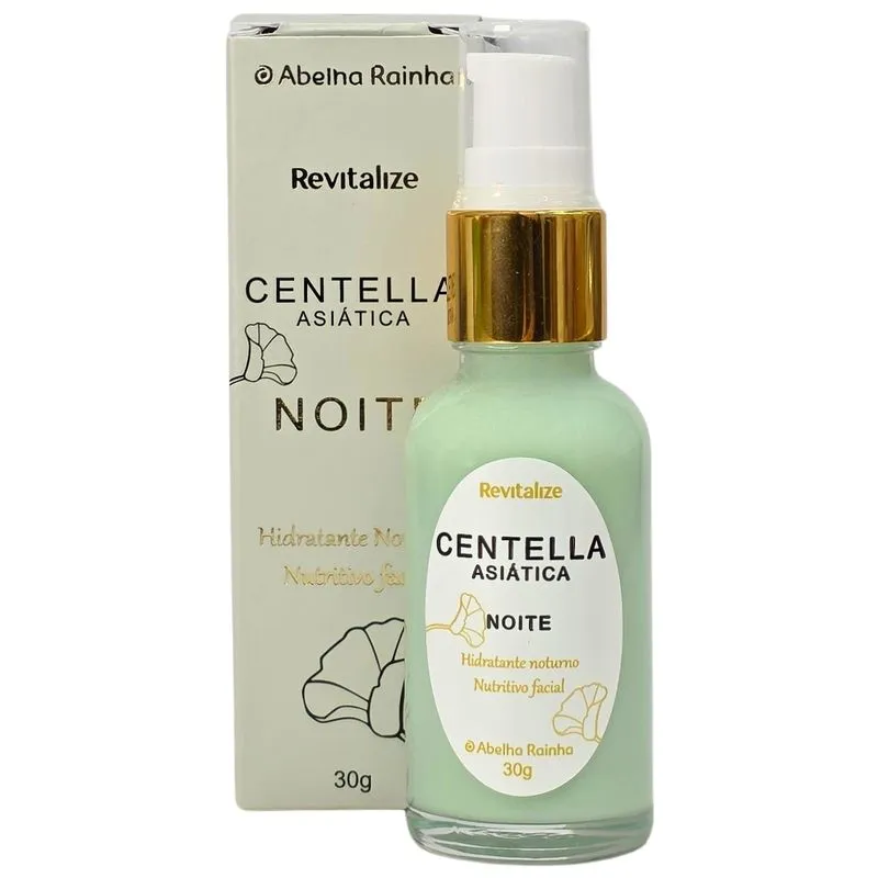 Creme Facial Ultra Hidratante Noturno Centella Asiática Abelha Rainha 30G