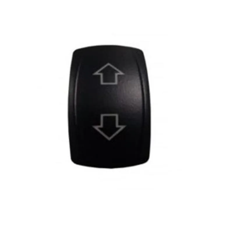 Botão Interruptor Preto Sobe E Desce Momentâneo 2 Leds