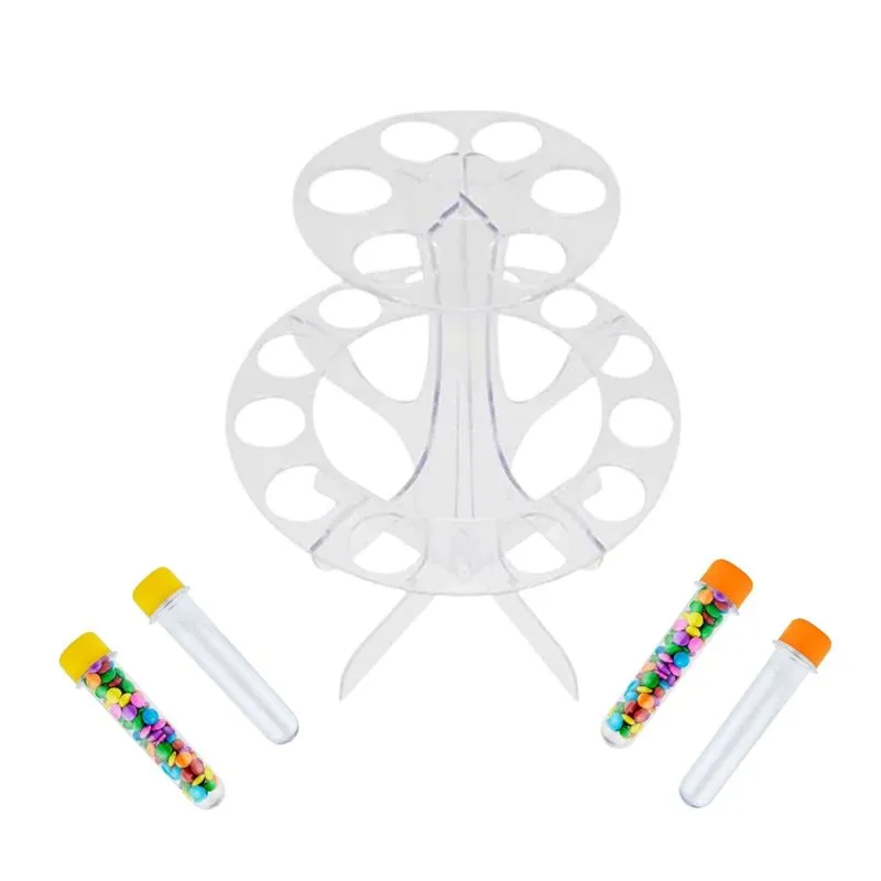 Suporte Para Tubetes + 18 Tubetes - Kit Completo