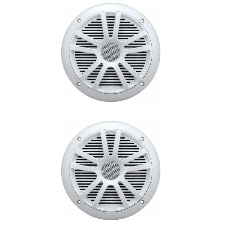 Alto Falante Branco Boss Marine 6,5 Mr6w 180w Par