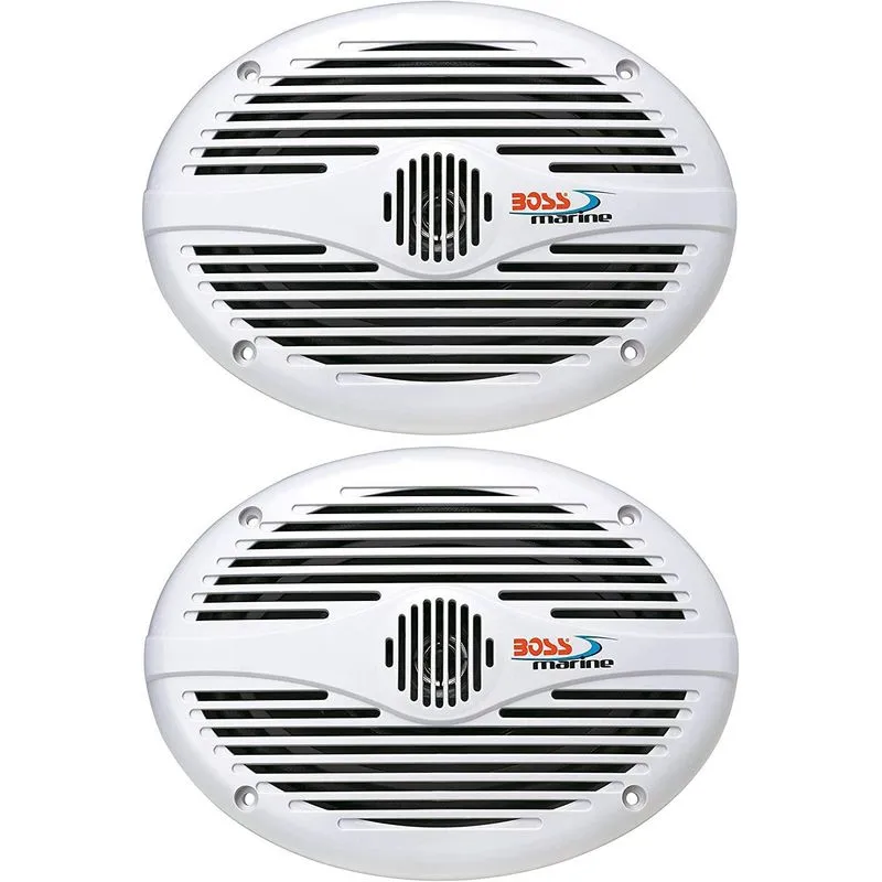 Alto Falante Oval Branco Boss Marine 6x9 Mr690 250w Par