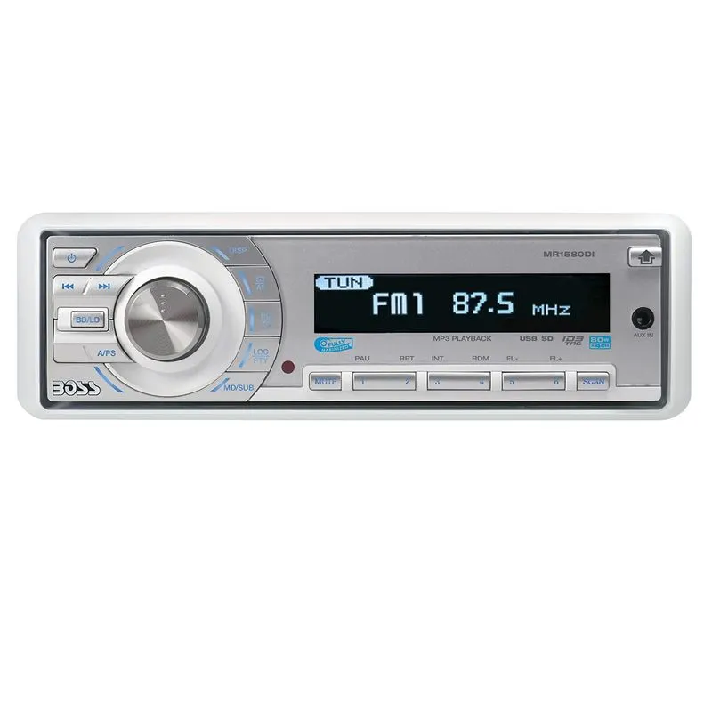 Aparelho De Som Boss Marine Usb Aux Sd Smartphone Mr1580di