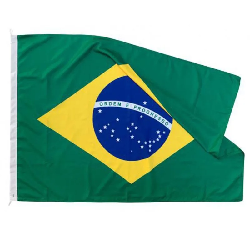 Bandeira Do Brasil Oficial 22 X 33Cm Estampada Frente Verso