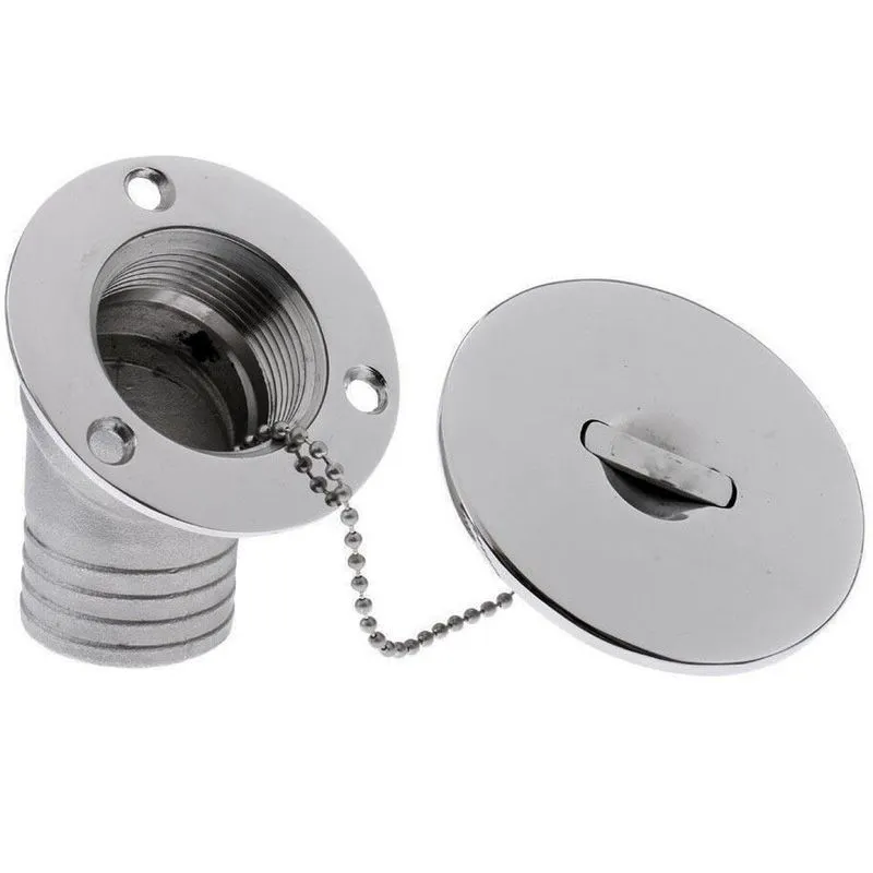 Bocal Tampa De Tanque Agulheiro Inox Angulada 38mm Diesel