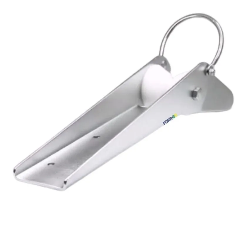 Suporte Inox 495mm Lançador De Âncora Com Rolete Branco