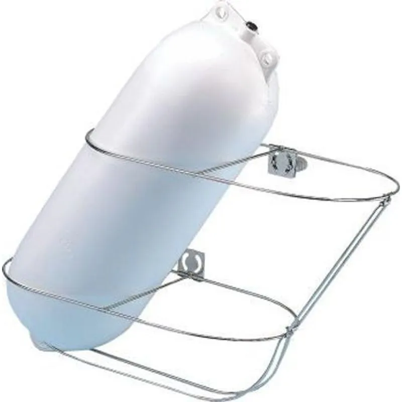 Suporte Duplo Para Defensa 23cm Em Inox 316 - 2 Defensas