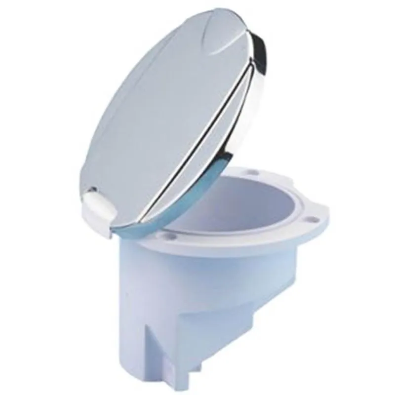 Tampa Cromada Para Ducha Em Abs Uv 70mm