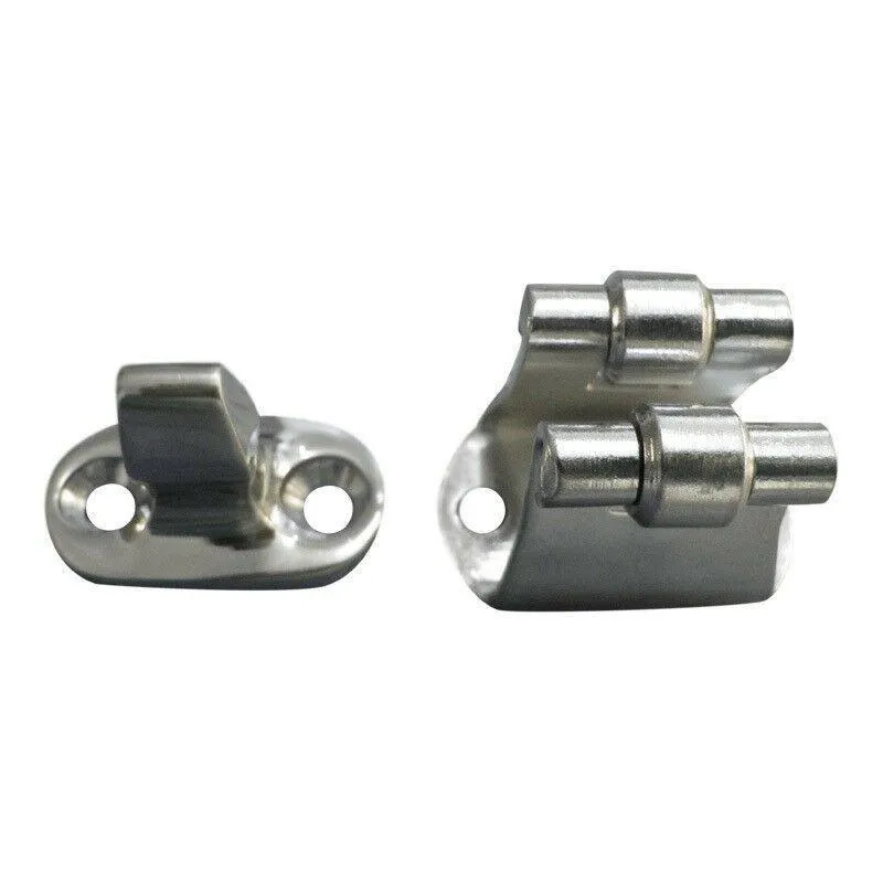 Trava De Pressão Em Aço Inox Para Portas E Janelas 45 X 41mm