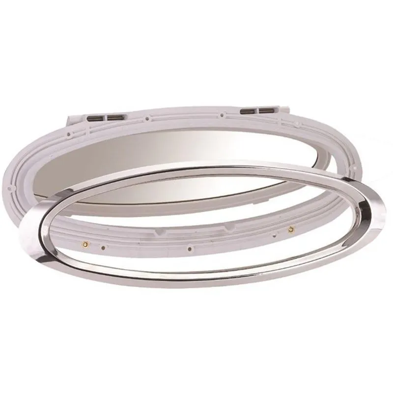 Vigia Elíptica Em Plástico Branco 3x15 Em Pvc Uv Jim Black