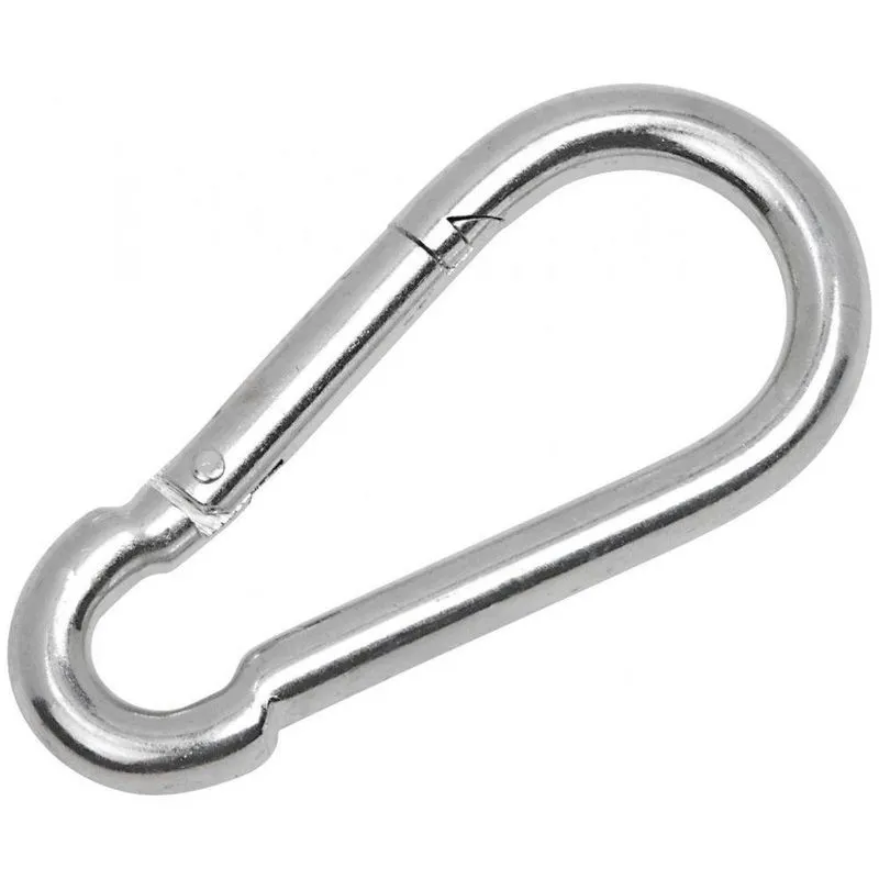 Mosquetão Inox Simples 5mm X 50mm Sem Olhal