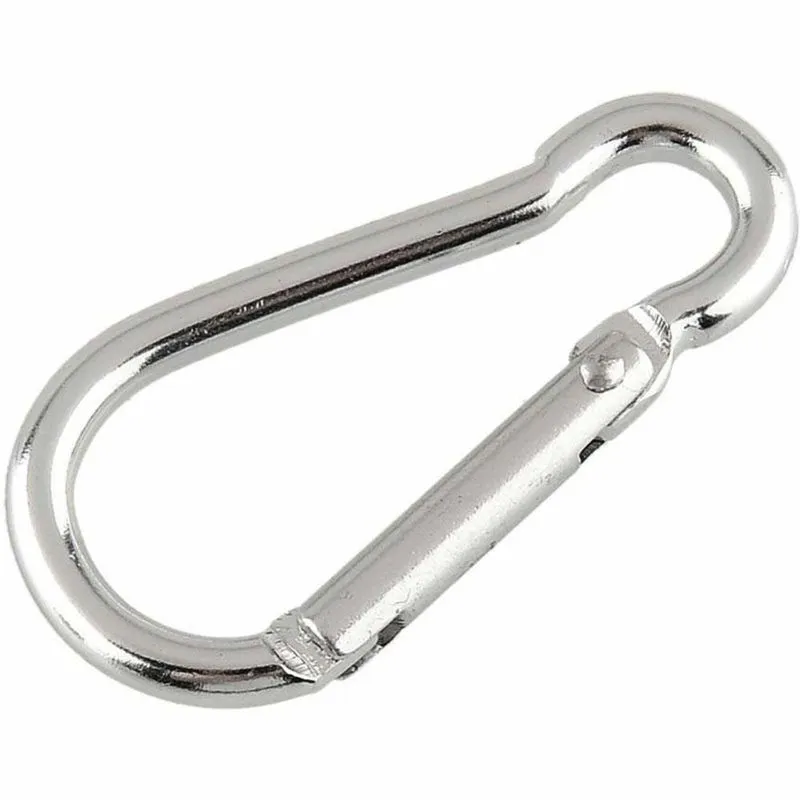 Mosquetão Inox Simples 6mm X 60mm Sem Olhal