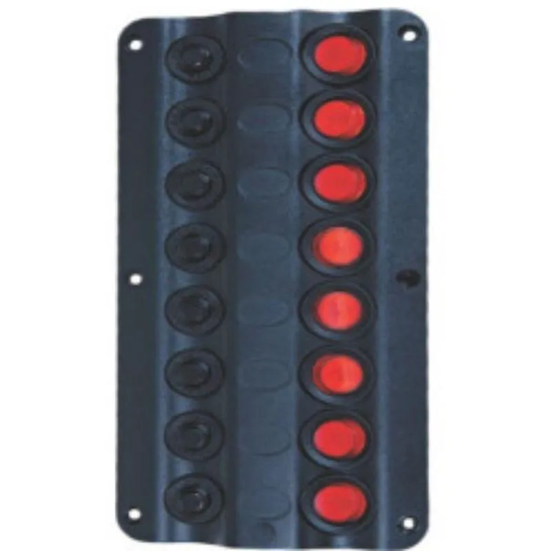 Painel Elétrico Em Plástico 8 Botões 12v