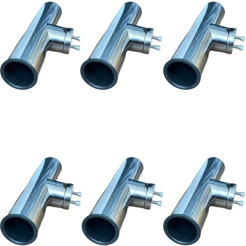 Kit 6 Porta Caniço Em Aço Inox Ajustável