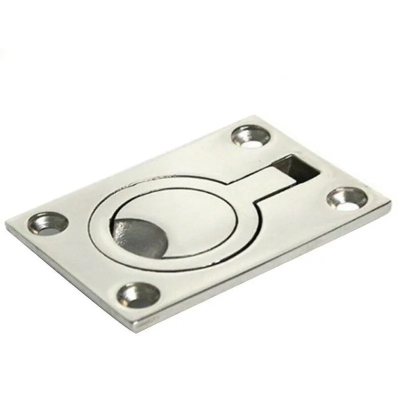 Puxador Inox Retangular Com Acabamento