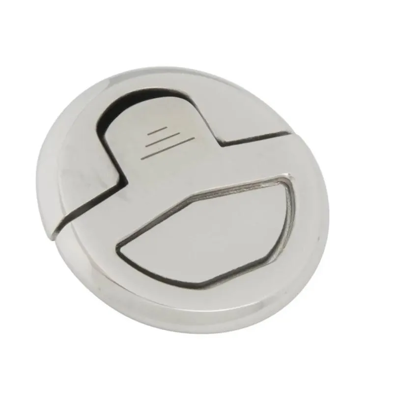 Puxador Redondo Em Aço Inox 316 Com Mola E Alça 51mm