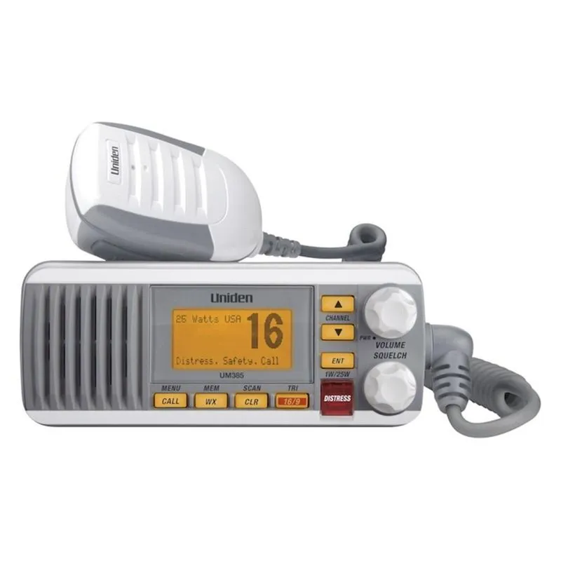 Rádio Comunicador Vhf Um385 Uniden Homologado Dsc Branco