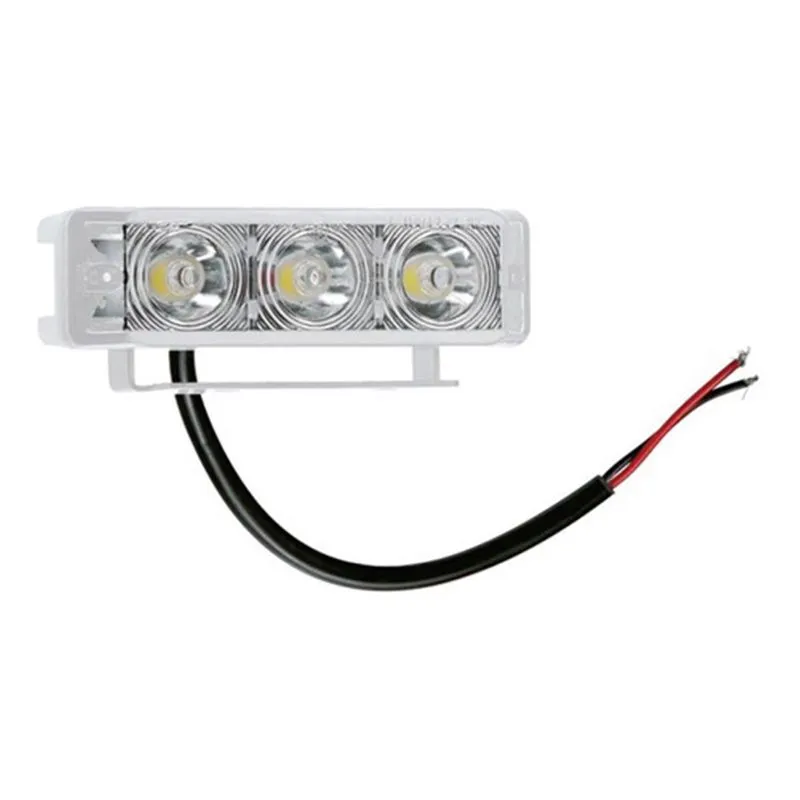 Farol De Milha Em Alumínio Esmaltado Com 3 Leds 400 Lumens