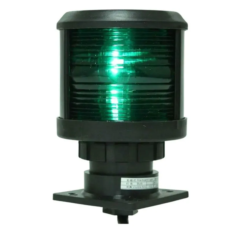 Luz De Navegação Verde 112,5 Graus 24v Embarcação Até 12mts