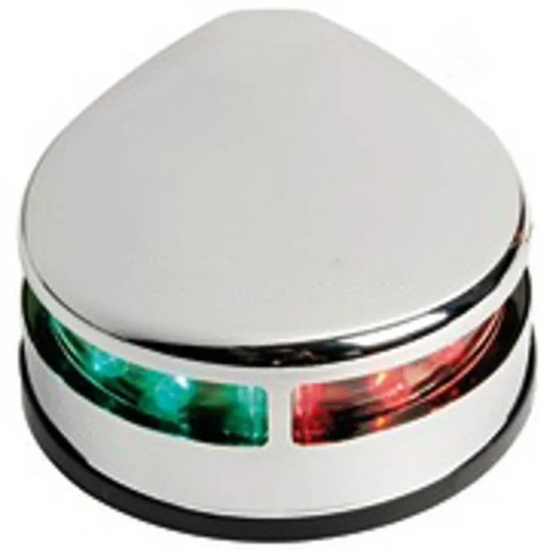 Luz De Navegação Bicolor Bombordo Boreste 12v Inox