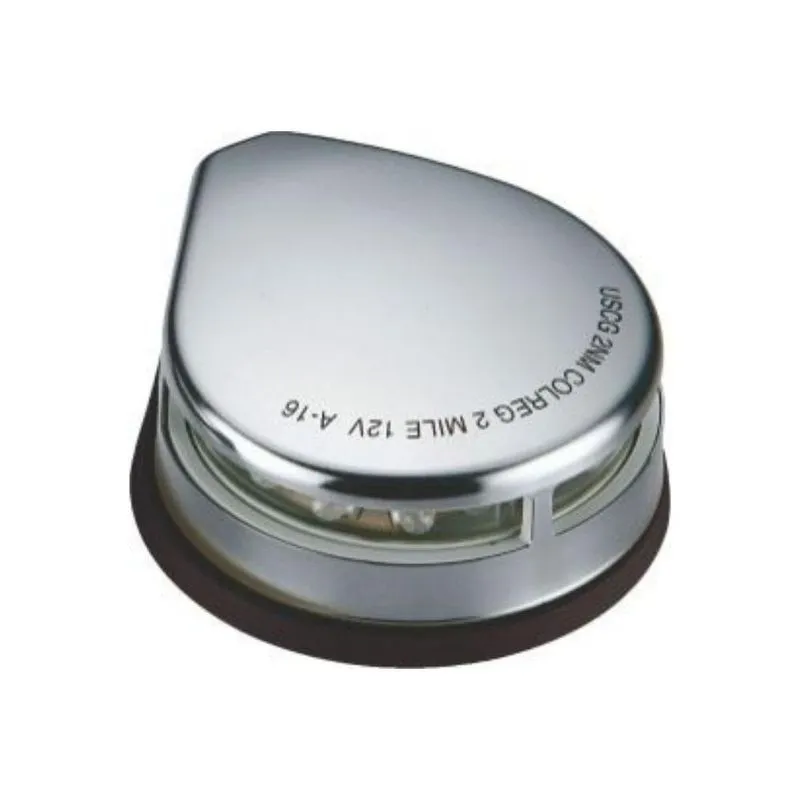 Luz De Navegação Em Aço Inox De Proa Bicolor 12v Led