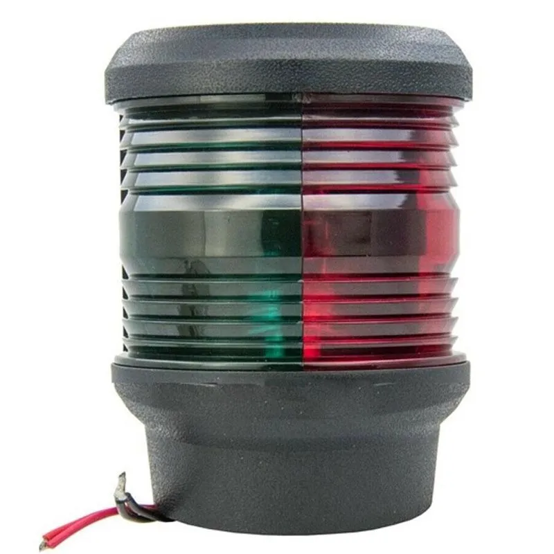 Luz De Navegação Proa E Mastro 12v Bicolor Verde E Vermelho