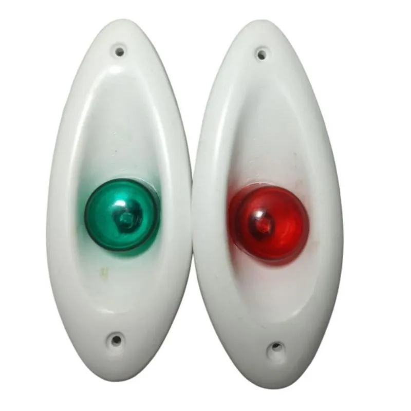 Luz De Proa Olho De Tubarão Branco Em Led Bb/be
