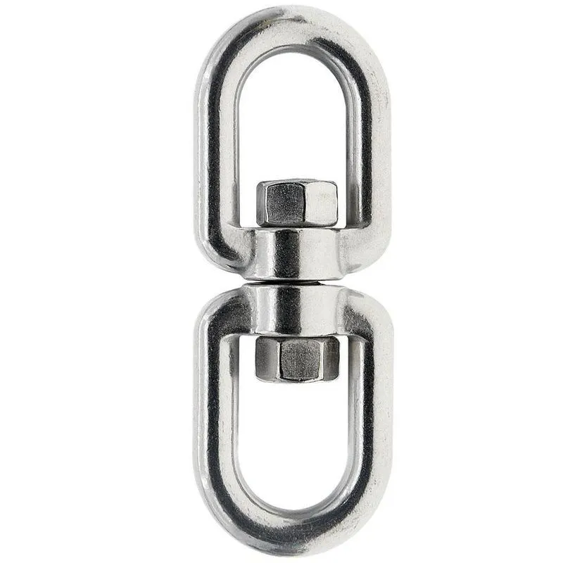 Manilha Inox Dupla Com Destorcedor 10mm
