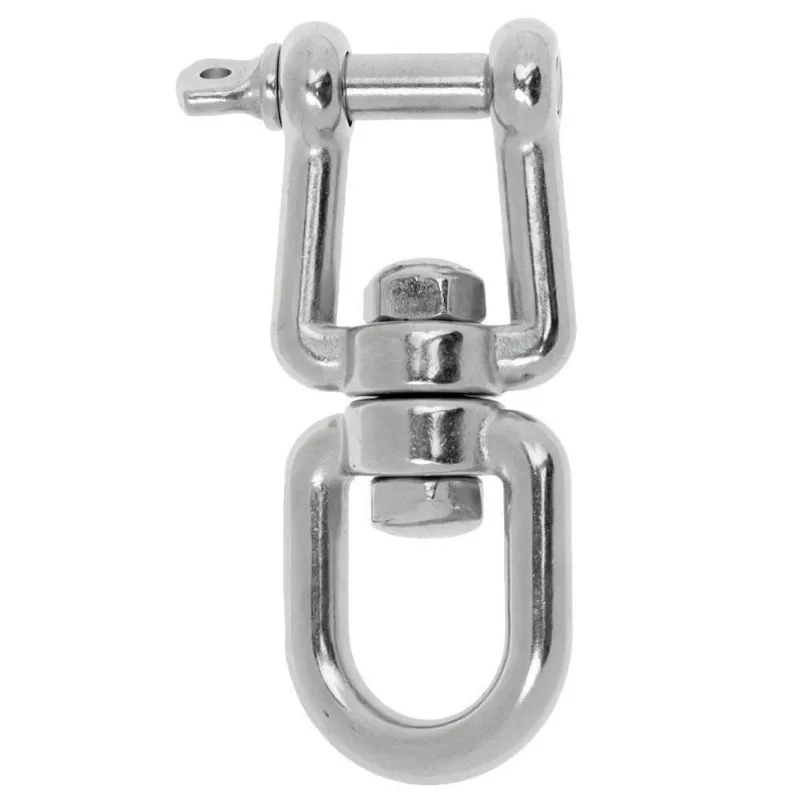 Manilha Inox Reta Dupla Com Destorcedor 92Mm