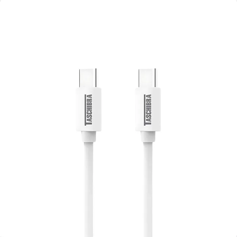 Cabo USB-C 1M 3A Tipo C para Carregamento Rápido com Alimentação em Energia Elétrica Branco