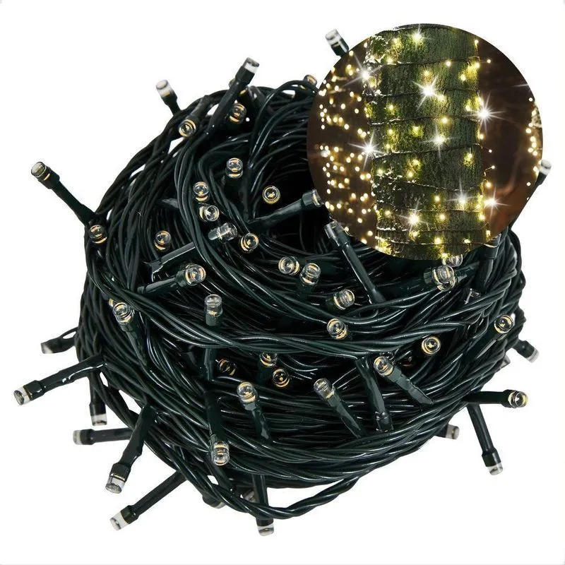 Cordão Luminoso Pisca Pisca Led Flash 200 Leds 3000k+6500k Taschibra 110v