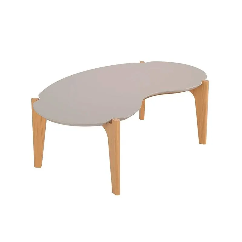 Mesa de Centro Lukaliam Flórida Principal Off White e Freijó MESA CENTRO LUKALIAM FLORIDA 1,05 OFF