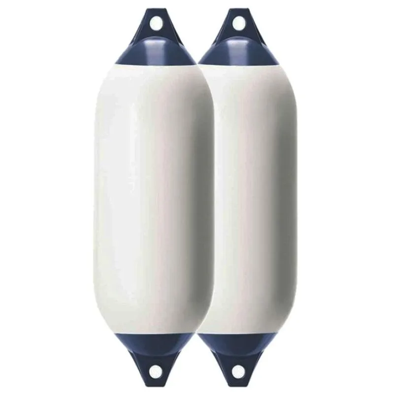 Kit 2 Defensas Pvc Branco Alça Reforçada F3 22 X 75cm Castro