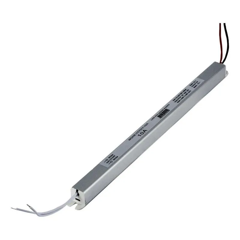 01 Fonte Driver Slim Perfil Para Fita Led 12v 10a 120w