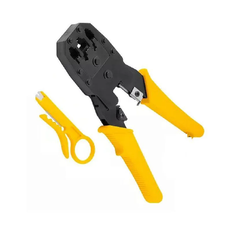 Alicate de Crimpagem para Conectores RJ45, RJ11 e RJ12 BOMVINK Modelo BOM-1703 R