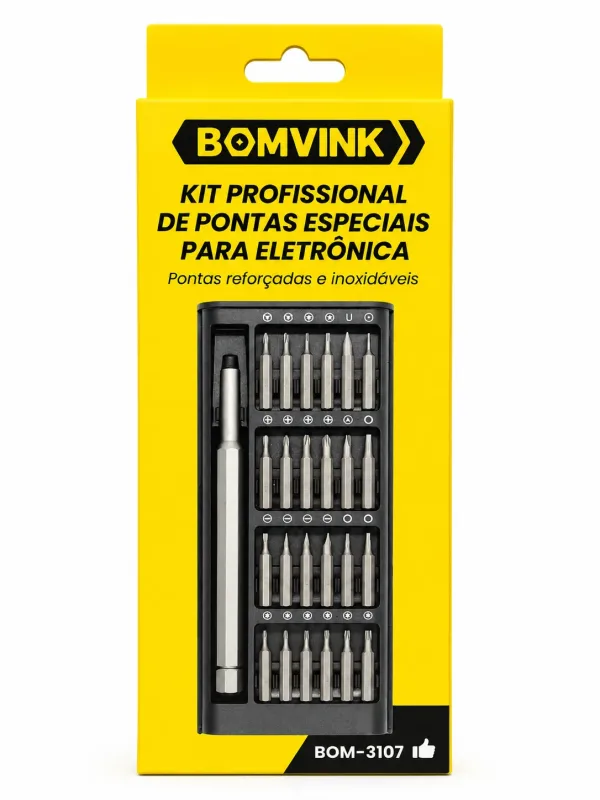 Kit Profissional de Pontas Especiais para Eletrônica - Bomvink
