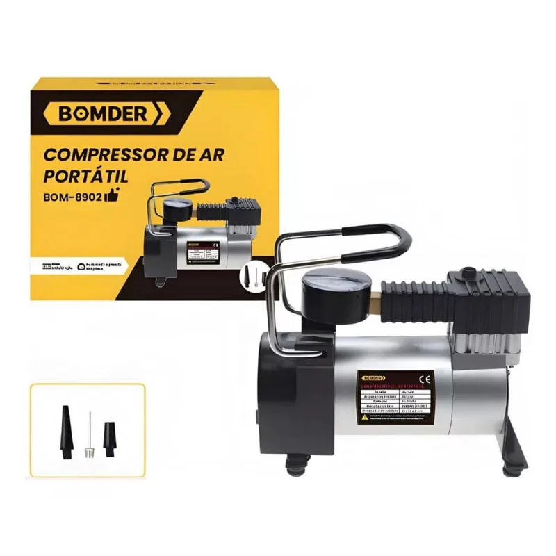 Compressor De Ar Portatil Bom-8902