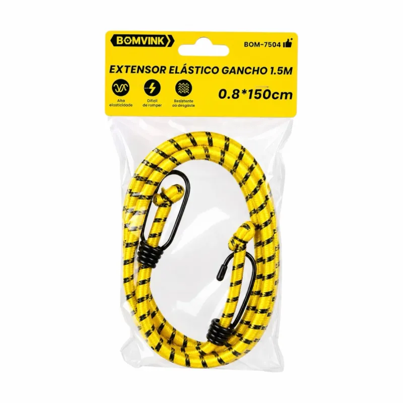 Extensor Elástico Gancho 1.5m BOM-7504 Bomvink