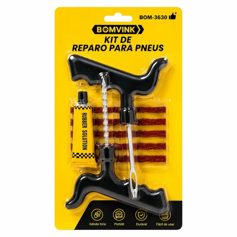 Kit de Reparo Para Pneus BOM-3630 Bomvink