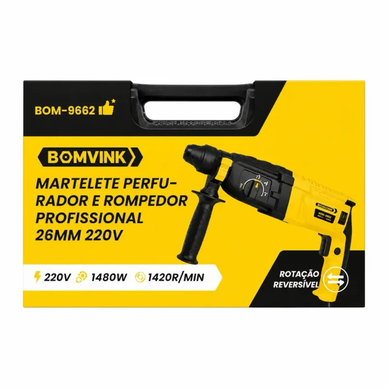 Martelete Perfurador e Rompedor BOM-9662 Bomvink
