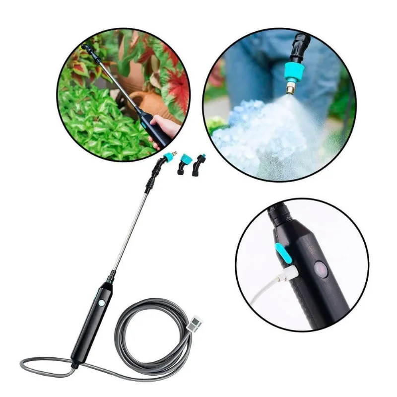 Pulverizador Elétrico a Bateria Bomba Agrícola 4W Haste Retrátil 3m Bivolt Bomvink