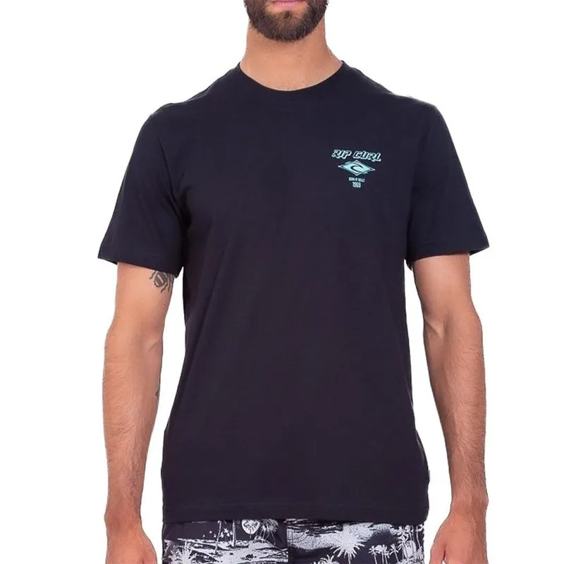 Camiseta Rip Curl Fade Out Big SM25 Masculina Preto 3G / preto